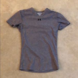 Gray Under Armour top